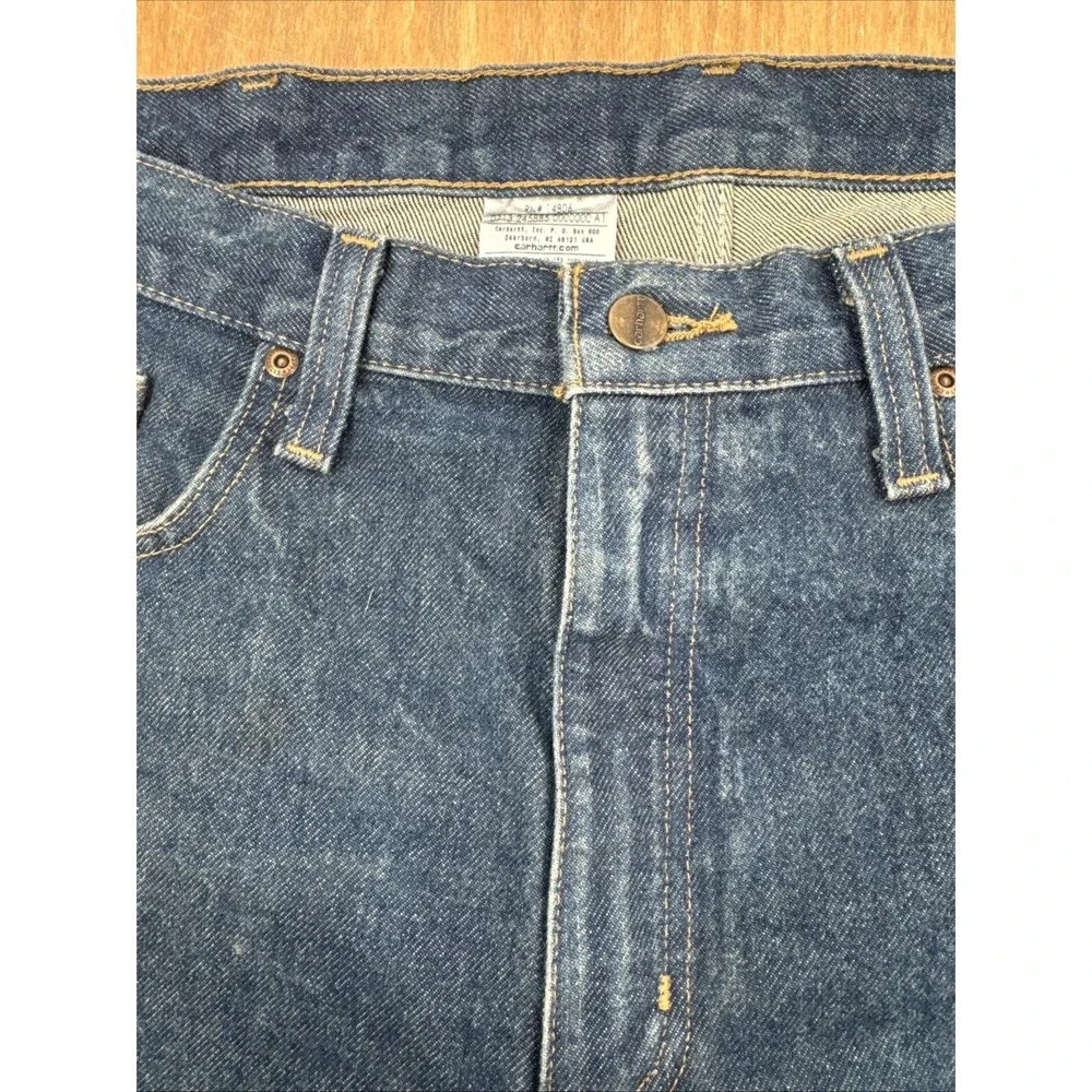 Carhartt B480 DVB Traditional Fit Blue Denim‎ Jeans Mens 38x34 Workwear Grunge